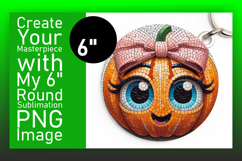 Unique Circle Design Car Coaster Template , Cute Pumpkin Product Image 1