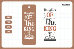 Christian Bookmark Saying SVG | Daughter of the King Product Image 3