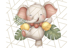 Safari Christmas PNG Clipart, Cute Jungle Animal Art Product Image 4