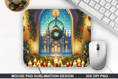 Mouse Pad Sublimation, Jesus Mouse Pad PNG Design Product Image 1