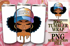 PRESENT OF ADVENTURE 20oz TUMBLER WRAP, Black Woman Product Image 1