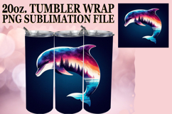 Vibrant Skies 20oz tumbler wrap, Animals Art Product Image 1