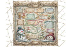 Snowman Family Clipart PNG Winter Holiday Art Product Image 4