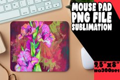 Bright Flower Mouse Pad Sublimation PNG Product Image 1