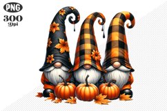 Halloween Gnomes Sublimation - Clipart PNG Design Product Image 1