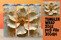 Floral Radiance: Sublimation Tumbler Wrap Product Image 1
