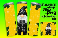 Watercolor Gnome Christmas Wrap 20oz Sublimation Product Image 1