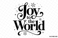 Joy the World Svg | Christmas Svg | Svg Cut Files Product Image 1
