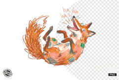 Chaotic Autumn Fox Clipart Product Image 1