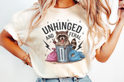 Unhinged and Feral SVG | Svg Cut File Product Image 4