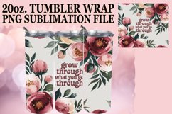 Cozy Moments 20oz tumbler wrap, Flower Quote Product Image 1