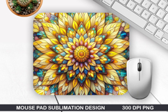 Flowers Mouse Pad Sublimation, Summer Mouse Pad PNG Product Image 1