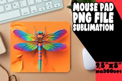 Dynamic Vibrant Rainbow Mouse Pad, Sublimation Product Image 1