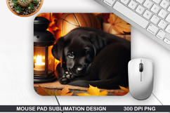 Halloween Dog Mouse Pad Sublimation, Halloween Mouse Pad PNG Product Image 1