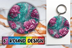 Garden Delight Sublimation Round Design PNG Product Image 1