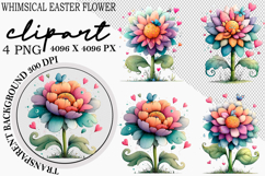 Whimsical Easter Flower Clipart Product Image 1