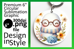 Vibrant Circle PNG for Sublimation , Cute Ghost Product Image 1