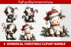 Whimsical Christmas Clipart | Cute Festive Holiday PNG Product Image 1