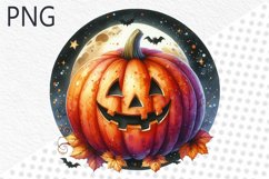 Halloween Pumpkins Sublimation - Clipart PNG Design Product Image 1
