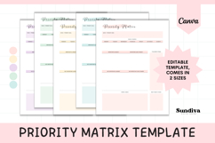 Priority Matrix Weekly Planner Editable Template 2 Product Image 1