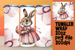 GRACEFUL 20oz Tumbler Wrap , Easter Bunny Product Image 1