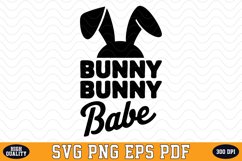 Bunny Babe SVG Design | SVG Cut files Product Image 1