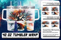 Blossoming Spring Tree Pattern Tumbler Wrap Product Image 1