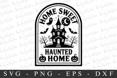 4 Halloween Home Sweet Hunted Home PNG | Spooky Season Png Product Image 1