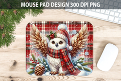 Christmas Owl Mouse Pad Sublimation - Animal PNG Desig Product Image 1