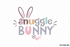 Snuggle Bunny SVG Design | Easter | SVG Cut files Product Image 1