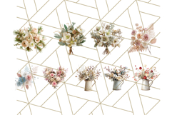 Whimsy Winter Florals Clipart PNG, Christmas Png Clipart Product Image 4