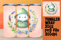 Personalized 20oz Tumbler Gift , Cute Ghost Product Image 1