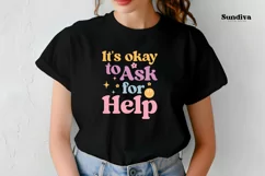Mental Health Quotes SVG | It's Okay To Ask For Help Product Image 4