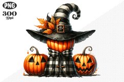 Halloween Pumpkins Sublimation - Clipart PNG Design Product Image 1