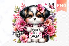 World&#039;s best mom Sublimation - Mother&#039;s Day Clipart PNG Product Image 1