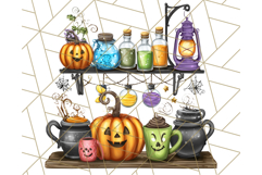 Ghost Café PNG Clipart, Cute Ghost Baristas Halloween Treats Product Image 4