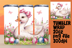 20oz Sublimation Tumbler Wrap , Cute Easter Product Image 1