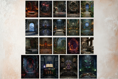 72 Ars Goetia Kabbalah Backdrops, Jewish mystic backgrounds Product Image 11