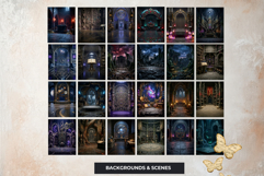 72 Ars Goetia Kabbalah Backdrops, Jewish mystic backgrounds Product Image 4