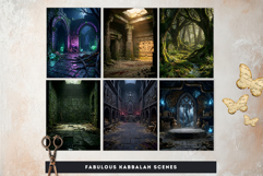 72 Ars Goetia Kabbalah Backdrops, Jewish mystic backgrounds Product Image 5