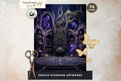 72 Ars Goetia Kabbalah Backdrops, Jewish mystic backgrounds Product Image 6