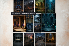 72 Ars Goetia Kabbalah Backdrops, Jewish mystic backgrounds Product Image 7