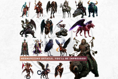 72 Ars Goetia Kabbalah Demons, Jewish mystic Monsters Product Image 6