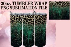 Glitter Leopard Print Tumbler Wrap - Blossom Delight Product Image 1