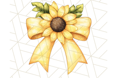 Watercolor Summer Bow Clipart PNG, Coquette Bright Bow Png Product Image 4