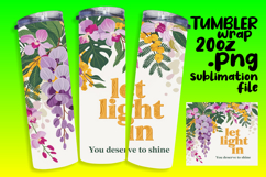 DYNAMIC 20oz Tumbler Template for Personalization , Flower Q Product Image 1