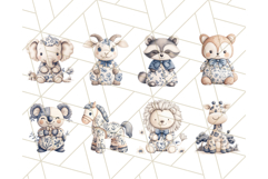 Blue Floral Stuffed Animal Clipart PNG, Cute Stuffed Animals Product Image 8