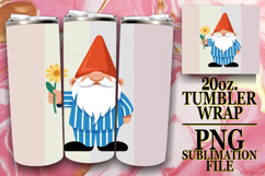 Joyful Spirits 20oz tumbler wrap, Gnomes Product Image 1
