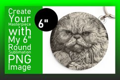 Charming Cat Sublimation: Keychain &amp; Coaster Mix Product Image 1