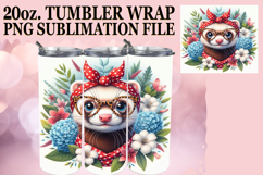 Timeless journeys 20oz tumbler wrap, Cute Animals Product Image 1